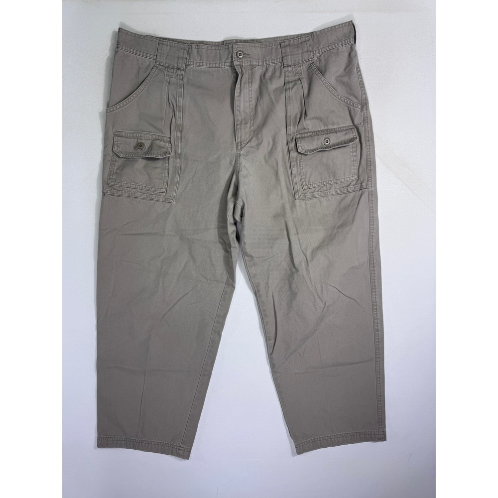 Cabelas Mens Cargo Pants 40x30 (40x28) Tan Cotton Canvas Workwear Gorpcore Cabin